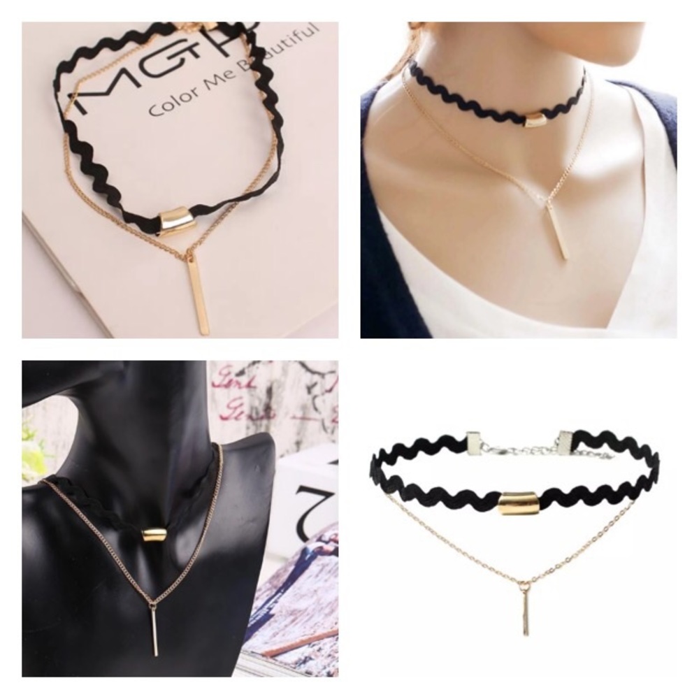 ๐๐๐ฒFIRM๐โBUNDLEโ๐4 DISCOUNT!๐BLACK๐CHOKER๐ค - Picture 1 of 8